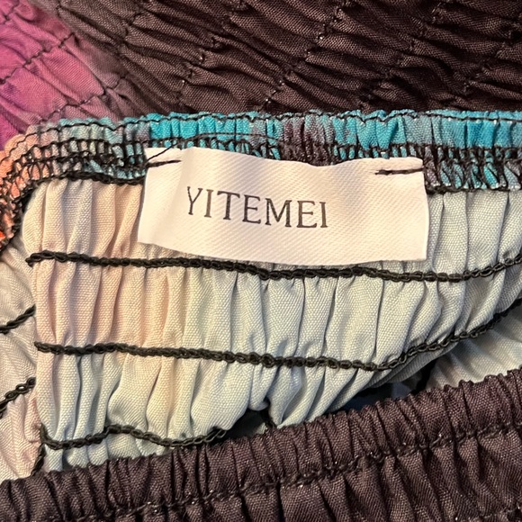 YITEMEI Women’s Print Lounge Dress with Elastic Top. Sz 14. (Bust 40”) - Picture 4 of 4